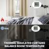 BGment Room Darkening Curtains 45 Inches Long - Grommet Thermal Insulated Drapes Window Treatment Curtains for Bedroom, 2 Panels, 52 x 45 Inch, Beige view 4