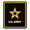 Magnet America Army Star Logo Magnet is 4" x 4.6" Made for Vehicles and Refrigerators view 1