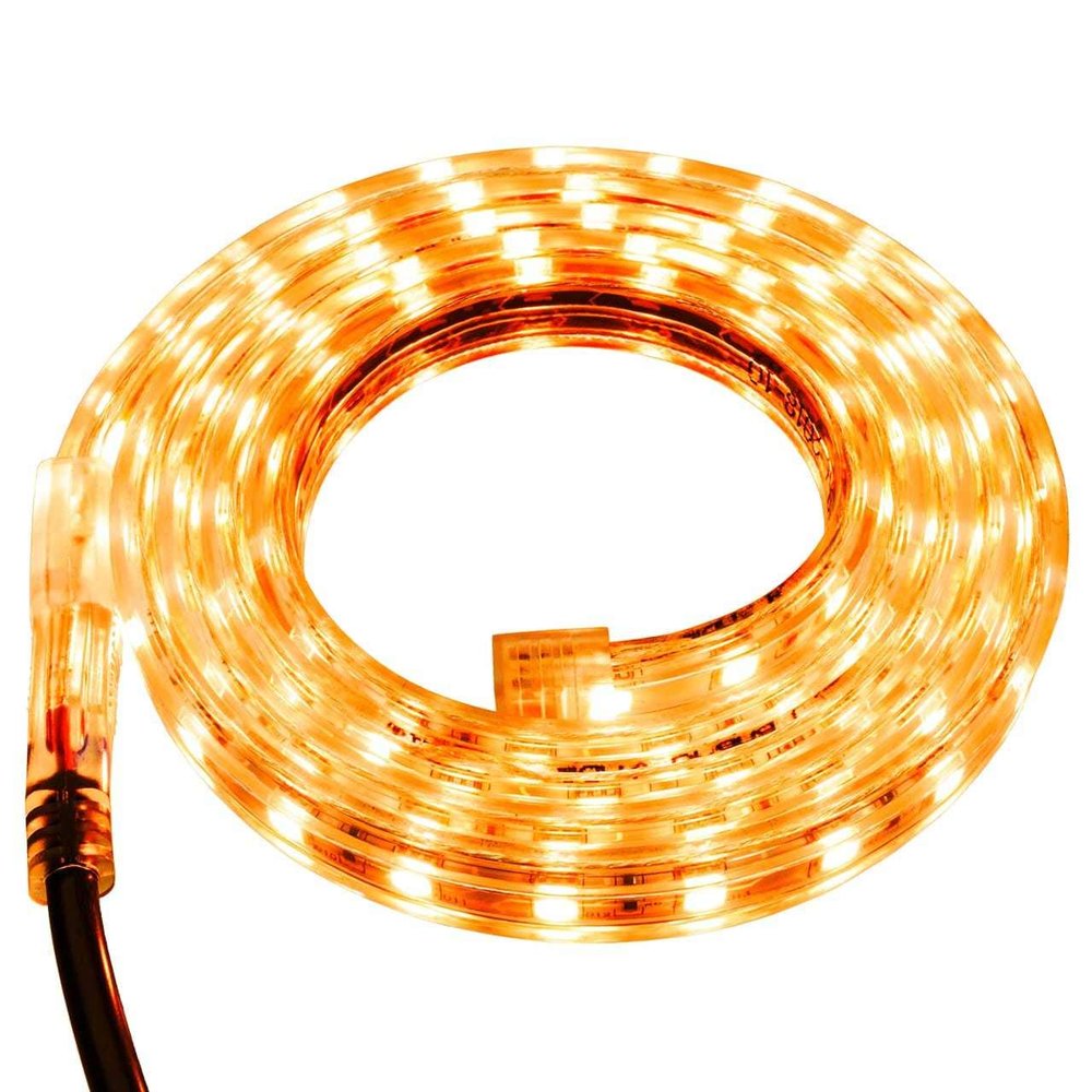 Brilliant Brand Lighting Yellow LED Strip Light - 120 Volt - High Output (SMD 5050) - Custom Cut - 4.92 Feet