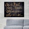 The Oliver Gal Artist Co. Typography and Quotes Wall Art Canvas Prints 'Lipstick' Home Dcor, 24" x 24", Black, Gold view 3