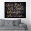 The Oliver Gal Artist Co. Typography and Quotes Wall Art Canvas Prints 'Lipstick' Home Dcor, 24" x 24", Black, Gold view 4