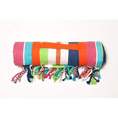 Over Heavy Fringe Blanket Cotton (Belmar)