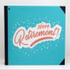 Darling Souvenir Blue Calligraphy Hardbound Cover Personalized Printed Retirement Party Guestbook Memory Message Book-9 x 12 Inches view 3