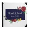 Darling Souvenir White Floral Frame Wedding Guest Book Hardbound Guest Sign-in Book Guest Registry Guestbook-9 x 12 Inches view 1