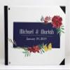 Darling Souvenir White Floral Frame Wedding Guest Book Hardbound Guest Sign-in Book Guest Registry Guestbook-9 x 12 Inches view 3