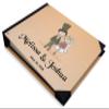 Darling Souvenir Orange Couple Printed Wedding Guest Book Hardbound Cover Sign in Book Registry Scrapbook-9 x 12 Inches view 2
