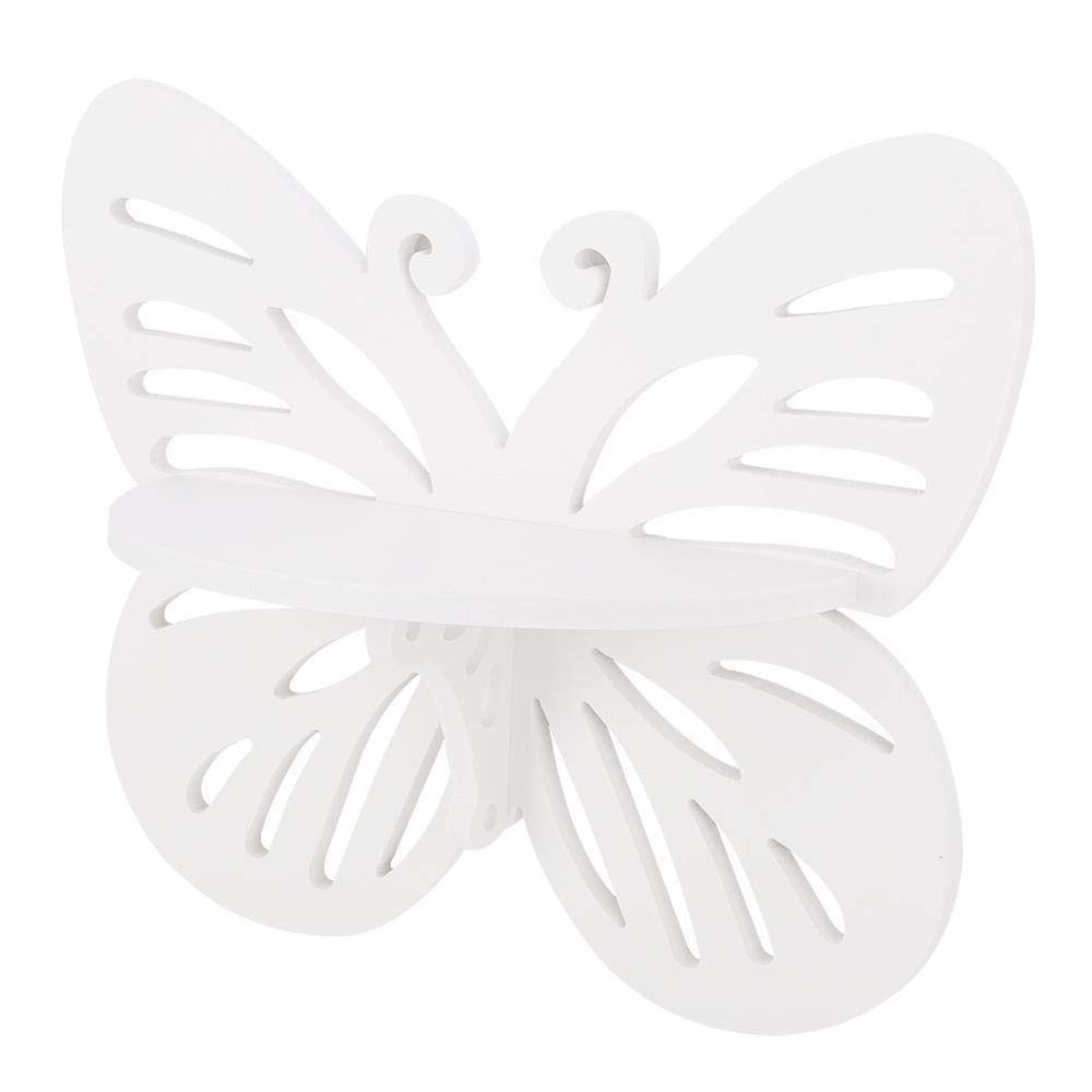 AUNMAS Butterfly Shape Floating Wall Shelves Storage Rack Household Storage Organizer Wall Mounted Home Decoration