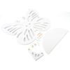 AUNMAS Butterfly Shape Floating Wall Shelves Storage Rack Household Storage Organizer Wall Mounted Home Decoration view 3