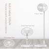 LHIABNN Portable Strong Wind Pedestal Fan Outdoor Foldable Fan,Rechargeable Travel Desk Fan USB Powered,Height Adjustable Standing Fan for Picnic,Home,Outdoor,Office,Travel,Storage view 2