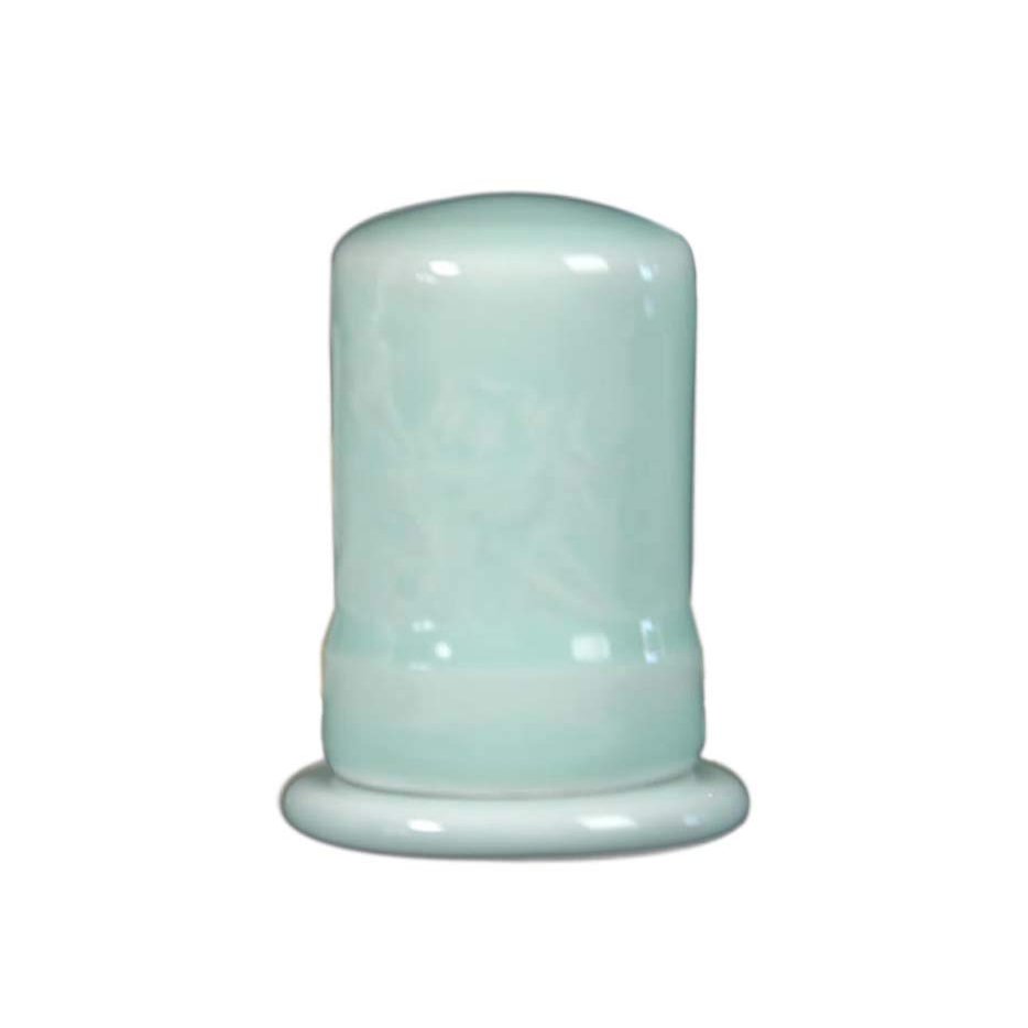 Panda Legends Ceramics Toothpick Dispenser Chinese Style Toothpick Holder for Home Restaurant, Light Green