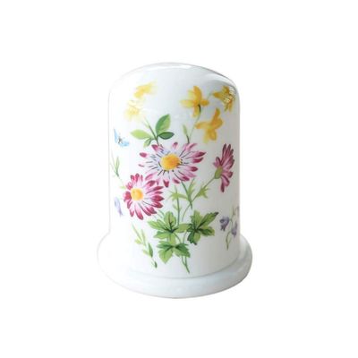 Panda Legends Ceramics Toothpick Dispenser Chinese Style Toothpick Holder for Home Restaurant, Flower Pattern