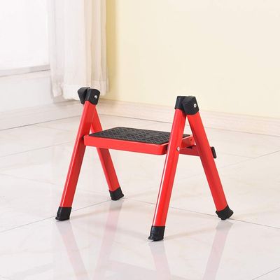 1 Step Folding Step Stool for Kids, Foldable Step Ladder Light Weight, Lightweight Stepladder with Non-Slip Plantform (Red)
