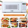 COMMERCIAL CHEF 0.7 Cubic Foot Microwave with 10 Power Levels, Small Microwave with Pull Handle, 700W Countertop up to 99 Minute Timer and Digital Display, White view 3