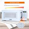 COMMERCIAL CHEF 0.7 Cubic Foot Microwave with 10 Power Levels, Small Microwave with Pull Handle, 700W Countertop up to 99 Minute Timer and Digital Display, White view 4