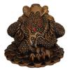 11" Big Feng Shui Money Frog 3-Legged Toad w/Red Gem in Its Mouth to Bring Wealth view 2
