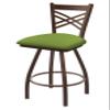 HBS XL 820 Catalina 30" Swivel Bar Stool with Bronze Finish and Canter Kiwi Green Seat view 1