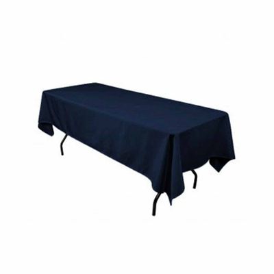 KS Linens Polyester Rectangular Tablecloth 54"x72" (Dark Navy)
