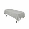 KS Linens Polyester Rectangular Tablecloth 54"x72" (Grey) view 1