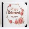 Darling Souvenir White Floral Frame Hardbound Cover Personalized Printed Retirement PartyGuestbookMemory Messagebook-9 x 12 Inches view 3