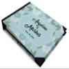 Darling Souvenir Blue Floral & Geometric Printed Wedding Guest Book Hardbound Cover Sign in Book Registry Scrapbook-9 x 12 Inches view 2
