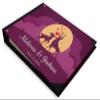 Darling Souvenir Purple Deer Love Silhouette Hardbound Cover Printed Anniversary Wedding Guestbook Scrap Book-9 x 12 Inches view 2