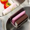 PANJIN-Stainless Steel Saddle Sponge Holder for Kitchen Sink Caddy view 2