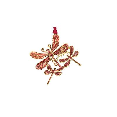 Beacon Design ChemArt Ornament - Rustic Dragonfly Collage