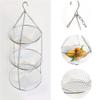 3 Tier Wire Hanging Fruit Basket,Stainless Steel Vegetable Storage Organizer Basket, Fruit Tray Drainer, Fruit Bowl Storage Rack Holder, Fruit Garlic Ginger Storage Shelf for Home Kitchen Supplies view 3