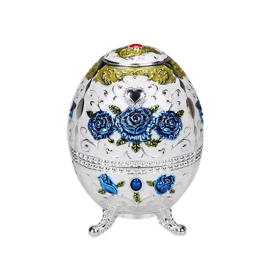 Panda Legends Automatic Toothpick Holder with Bottle Opener Portable Pop Up Toothpick Dispenser Container Blue and White Rose Pattern