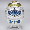 Panda Legends Automatic Toothpick Holder with Bottle Opener Portable Pop Up Toothpick Dispenser Container Blue and White Rose Pattern view 2
