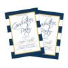 Graduation Party Invitation | Graduation Party | Navy and Gold | Graduation Invitation | Class of 2021 | College | High School view 1