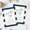 Graduation Party Invitation | Graduation Party | Navy and Gold | Graduation Invitation | Class of 2021 | College | High School view 3