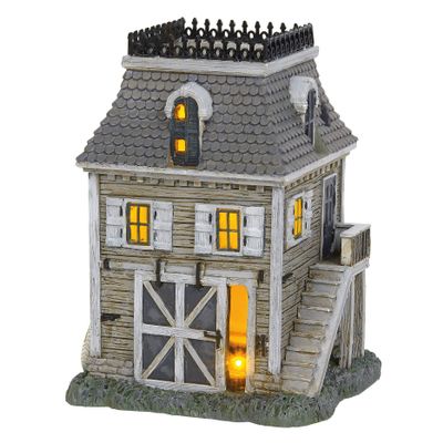 Department 56 The Addams Family Village Carriage House Lit Building, 6.1 Inch, Multicolor