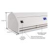Awoco 36" Elegant 1 Speed 900 CFM Indoor Air Curtain, 120V Unheated, ETL & UL Certified to Meet NSF 37 Food Service Standard view 3