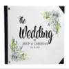Darling Souvenir White Floral Printed Wedding Guest Book Hardbound Cover Sign in Book Registry Scrapbook-9 x 12 Inches view 1