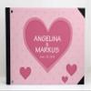 Darling Souvenir Pink Hearts & Polka Dot Wedding Guestbook Hardbound Cover Printed Anniversary Wedding Guest Registry-9 x 12 Inches view 3