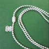 Asia Buy 10-30ft Blind Plastic #10 Beaded Pull Control Ball Chain w/Connectors (White, 10ft) view 1