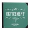 Darling Souvenir Green Text Retirement PartyGuestbookHardbound Cover Personalized Printed Keepsake MemoryGuestRegistry-9 x 12 Inches view 1
