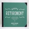 Darling Souvenir Green Text Retirement PartyGuestbookHardbound Cover Personalized Printed Keepsake MemoryGuestRegistry-9 x 12 Inches view 3