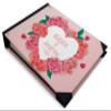 Darling Souvenir Pink Heart & Floral Hardbound Cover Printed Anniversary Wedding Guestbook Scrap Book-9 x 12 Inches view 2