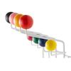 Classic Mid Century Hang it All Coat Rack, Modern Wall Mounted Hooks with Painted Solid Wooden Balls(Multi Colors Available) (Multicolor) view 2