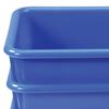 Kaplan Early Learning Vibrant Colored Storage Bin - Set of 5 - 5.25" x 12.25" x 8" - Blue view 3