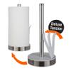 Kitchen Details Easy Tear Deluxe Paper Towel Holder Dispenser with Suspension Arm | Free Standing | Counter Top | Holds 1 Jumbo Roll | White view 3