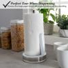 Kitchen Details Easy Tear Deluxe Paper Towel Holder Dispenser with Suspension Arm | Free Standing | Counter Top | Holds 1 Jumbo Roll | White view 4