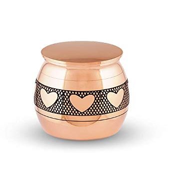 legendURN Micro Keepsake Ashes urn 'Hearts' | Affordable Micro Keepsake Ashes Urn 'Hearts' for Traveling