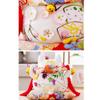 8" Porcelain Lucky Cat Maneki Neko Feng Shui-B view 2