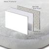 3-Pack Bath Mat Set,Cowhide Memory Foam Soft Shower Bath Rugs-Contour Mat and Lid Cover,Non-Slip Velvet Bathrug,Shower Toilet Bathmats Carpet view 4