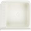 Adventa Sink Wall Mounted with Soap Dispenser, Outdoor Resin, White, 59x39x28 view 3