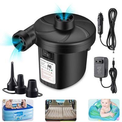 Air Pump for Air Mattress, Air Mattress Pump for Inflatables, Quick Fill Inflator Deflator Air Pump Perfect for Outdoor Camping Inflatable Boat Blow Up Pool Water Toy Car Air Bed