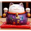 4.5'' Porcelain Lucky Cat Maneki Neko Feng Shui Cats Gifts B6 view 1